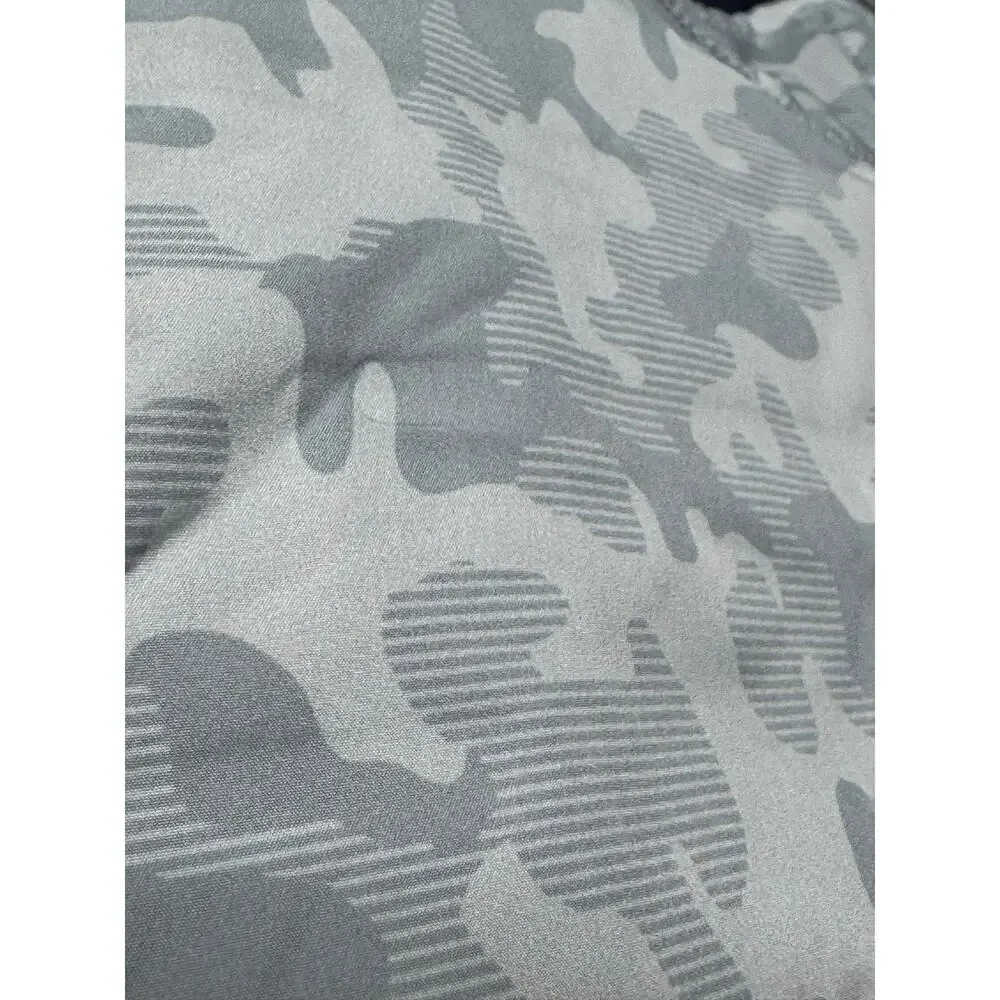 Southern Tide gray vest dual zippers size xl camo print
